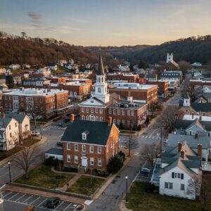 Lewisburg in Union County, PA ai generated image