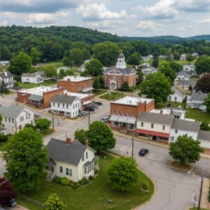 Vicksburg in Union County, PA ai generated image