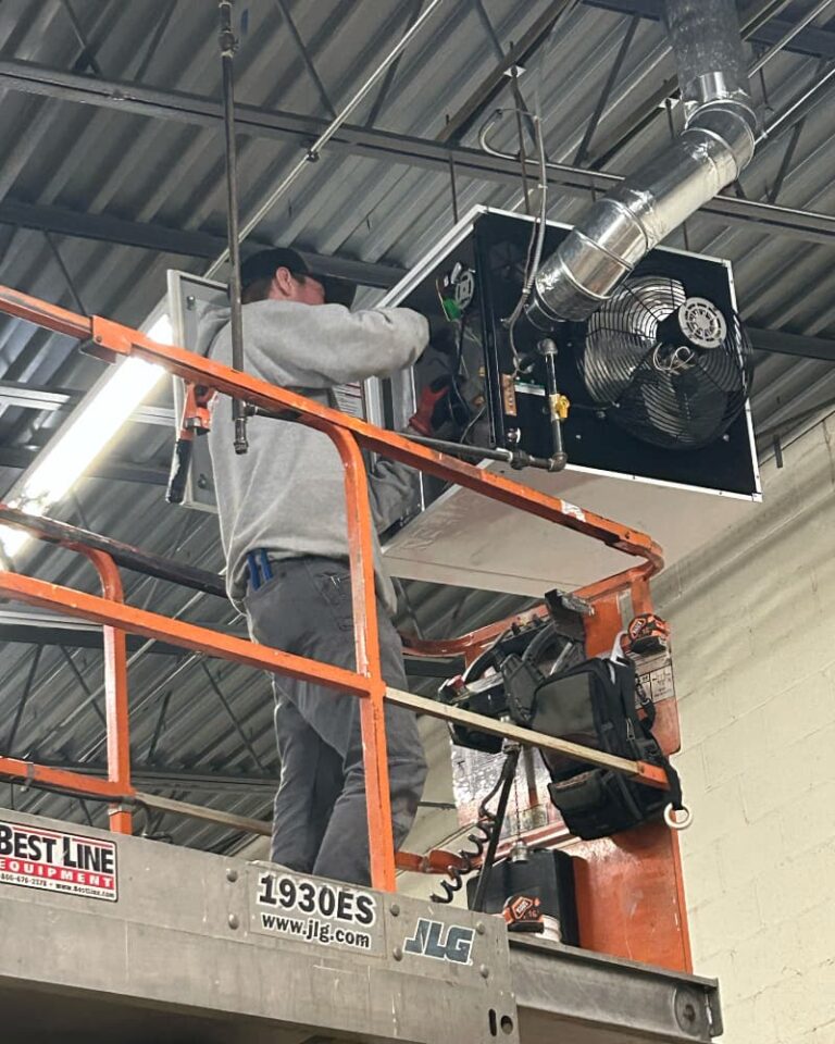 industrial hvac tech installation from mgm mechanical