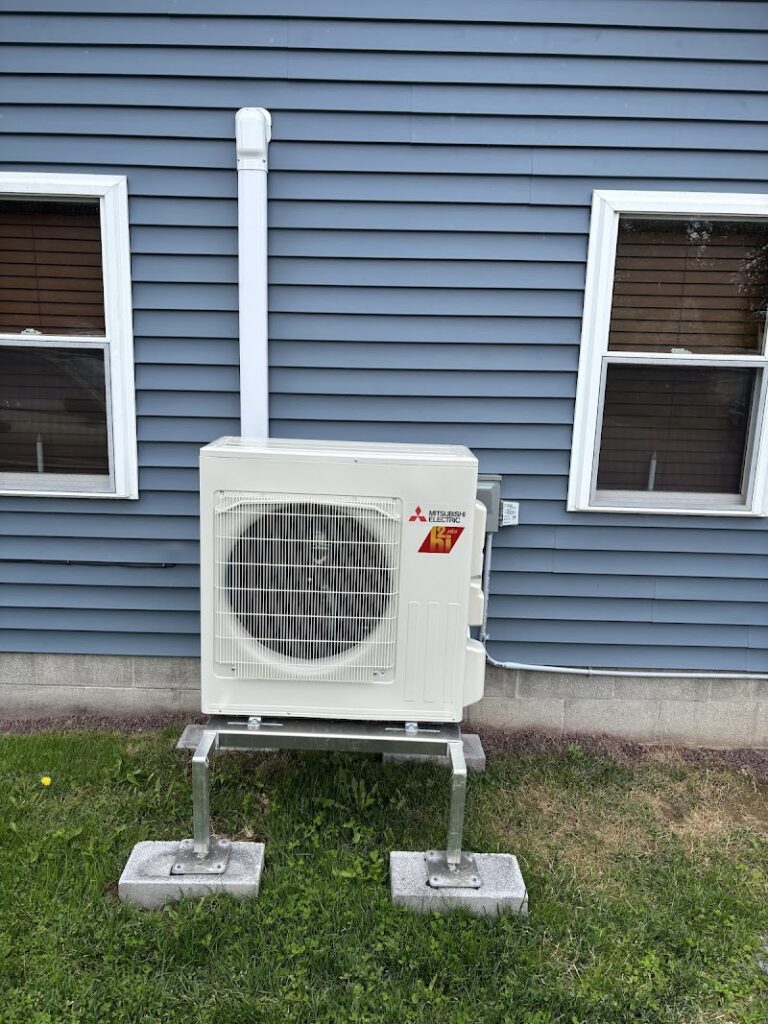 mini split exterior install photo