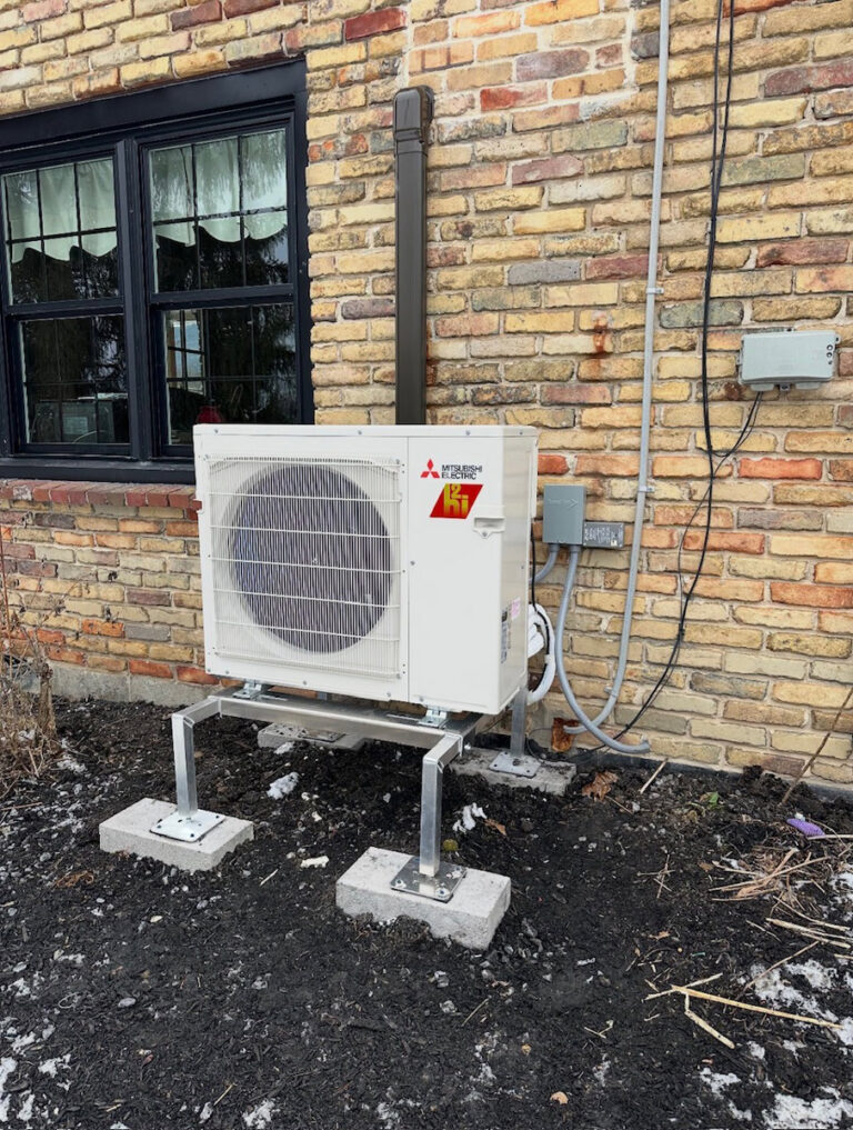 mgm mechanical ductless mini-split outdoor installation