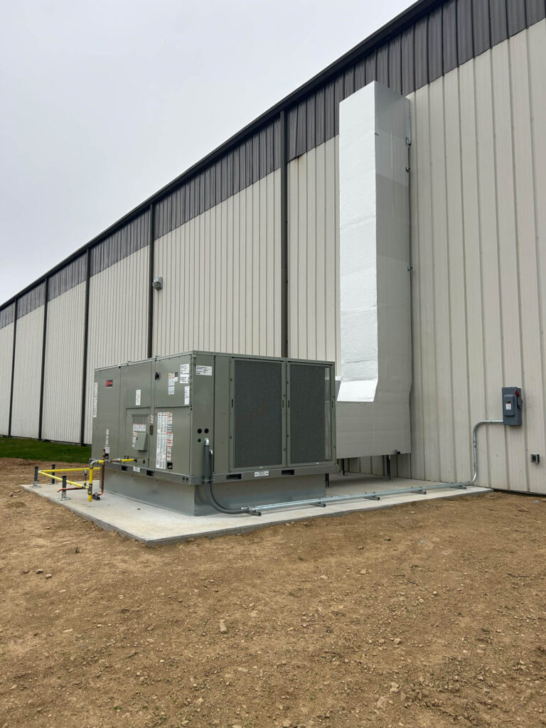 Warehouse HVAC Case Study in Mifflintown PA part 2 by mgm mechanical