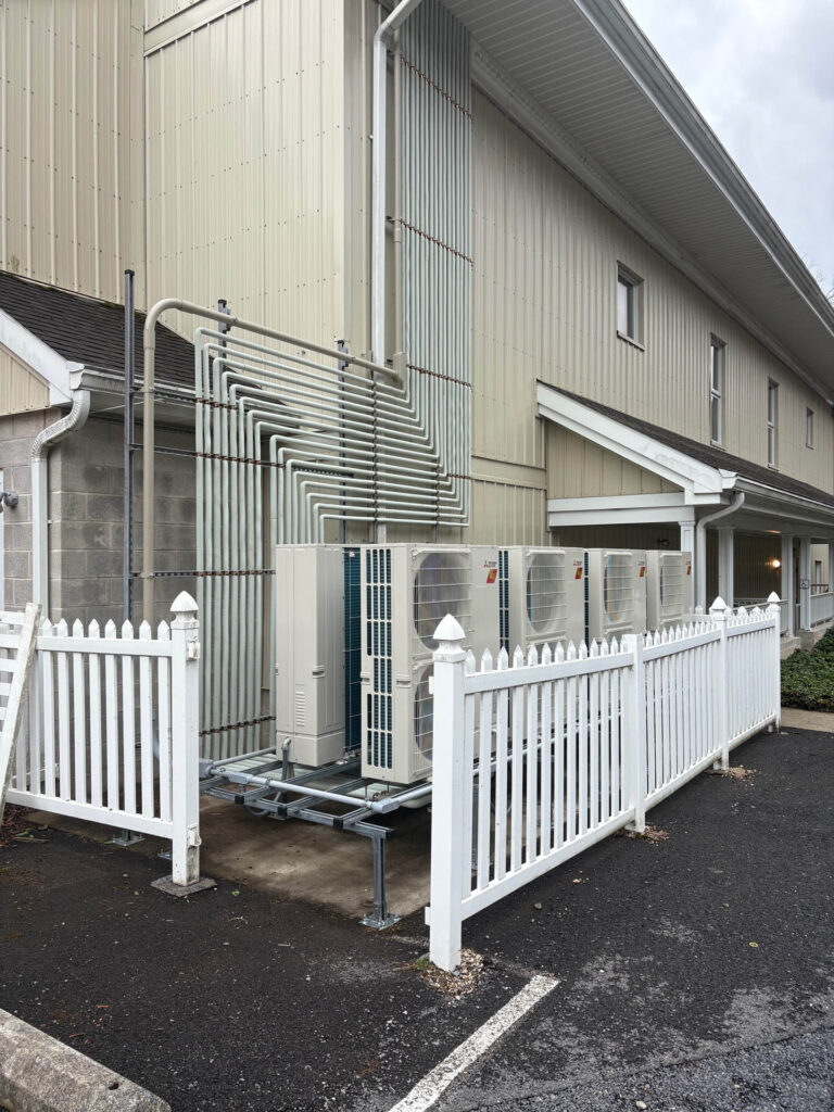 mgm mechanical working on a commercial HVAC project in central PA