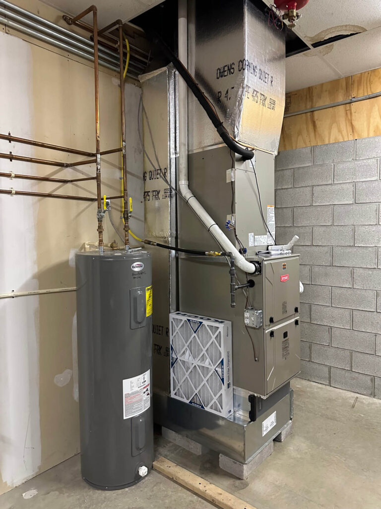 mgm mechanical working on a new bryant HVAC install