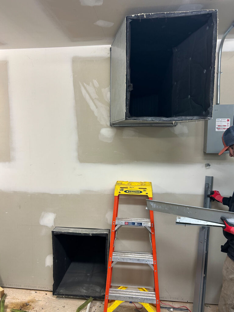 new duct work for church hvac system by mgm mechanical